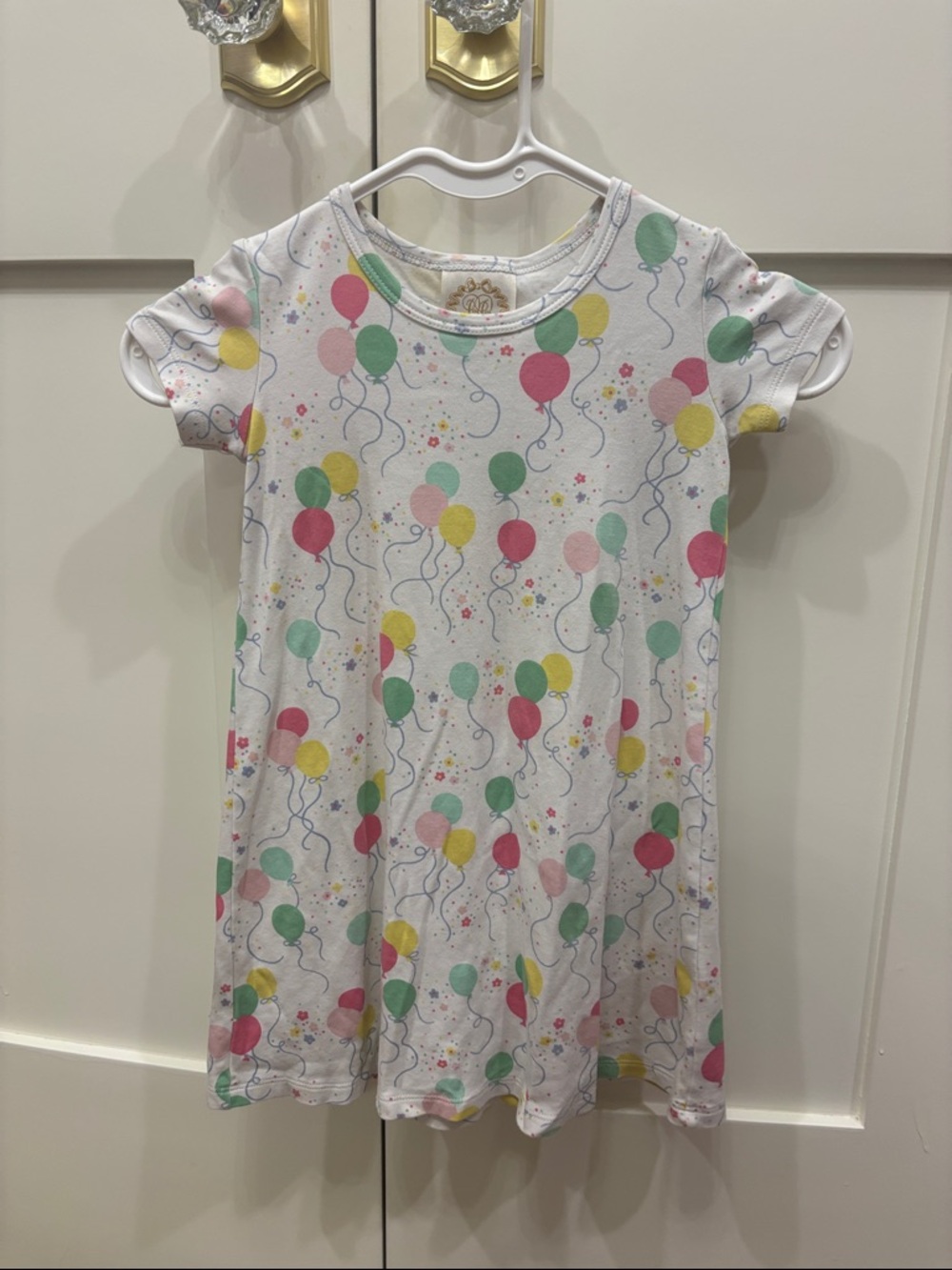 The Beaufort Bonnet Company White Balloon Print Dress